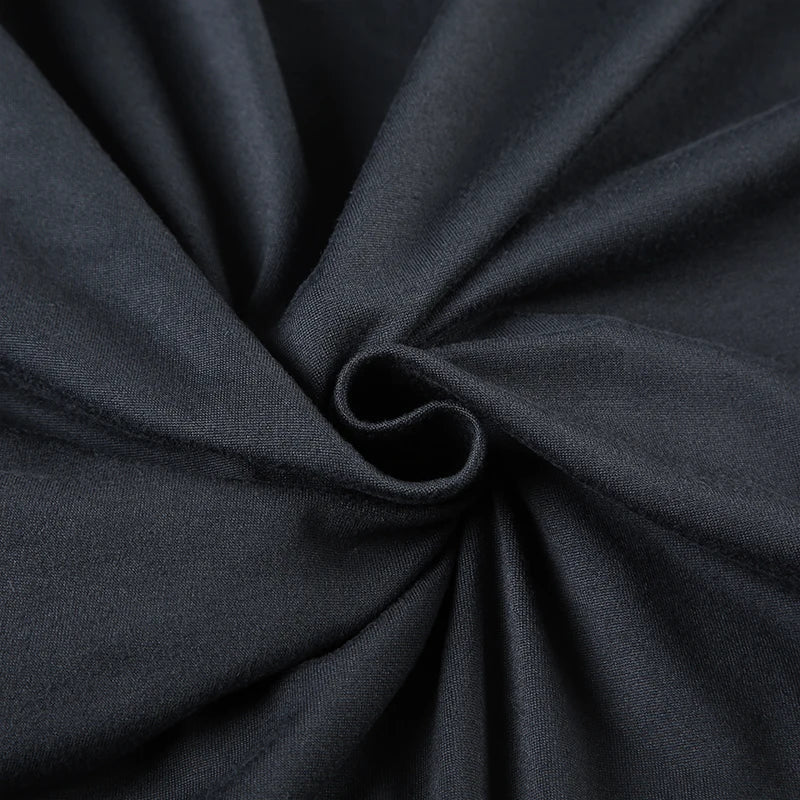 Casual V Neck Long Sleeve Top and Slim Drawstring Full Length Pants Women's Chic Low Waist Two Piece Outfit Set