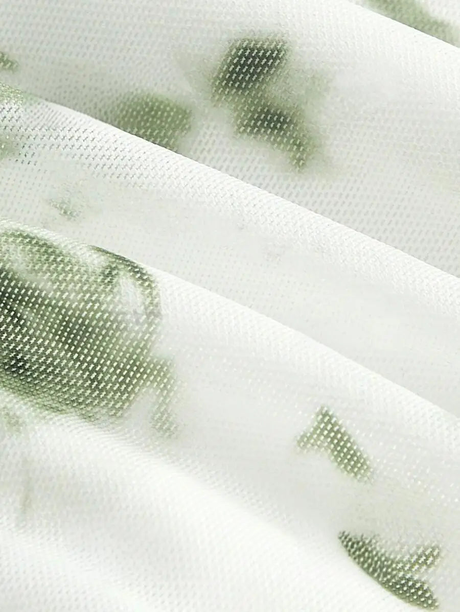 Retro Floral Sling Dress For Spring Summer Slim Fit