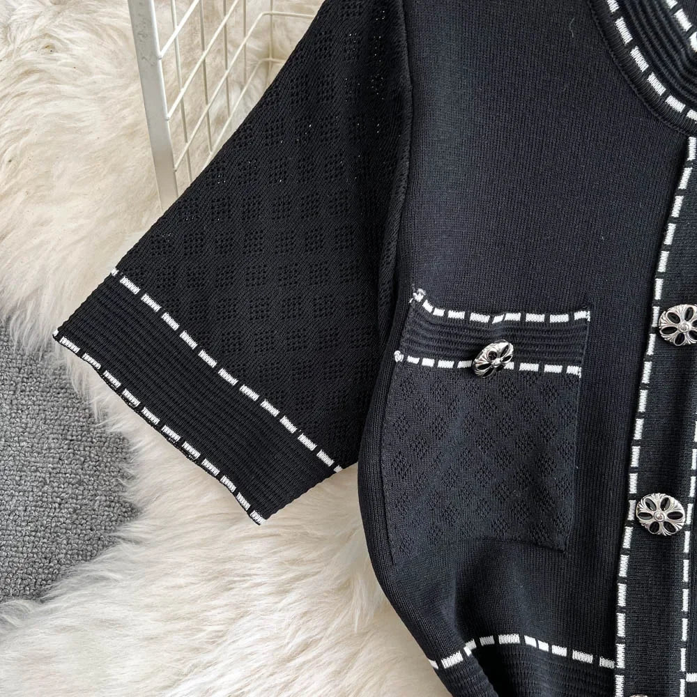 High Waist Retro Dress For Women Summer Elegant Style