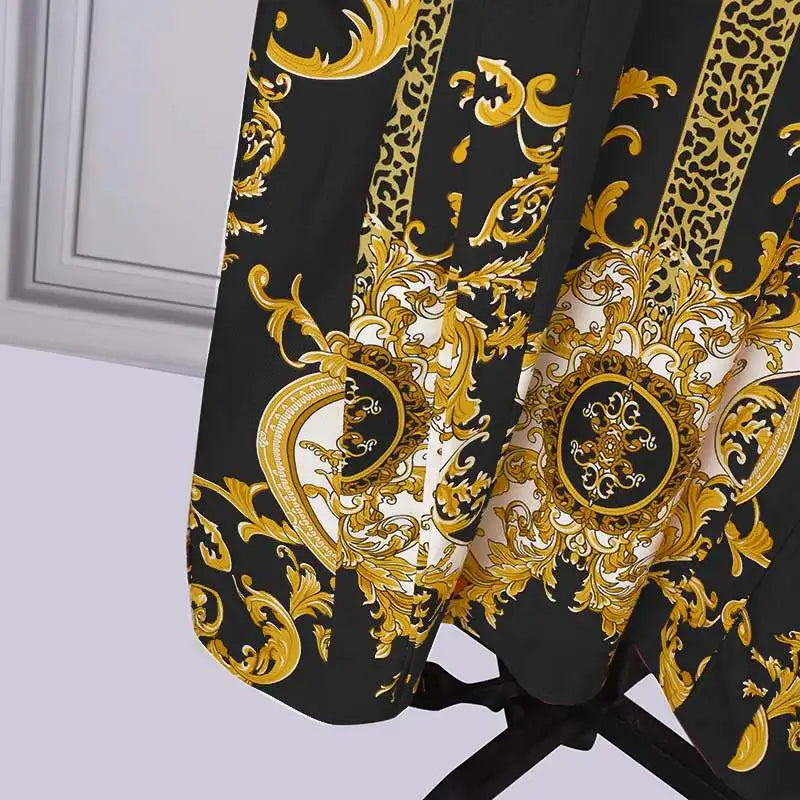 Satin Patchwork Maxi Dress Bat Wing Sleeve Elegant Dress