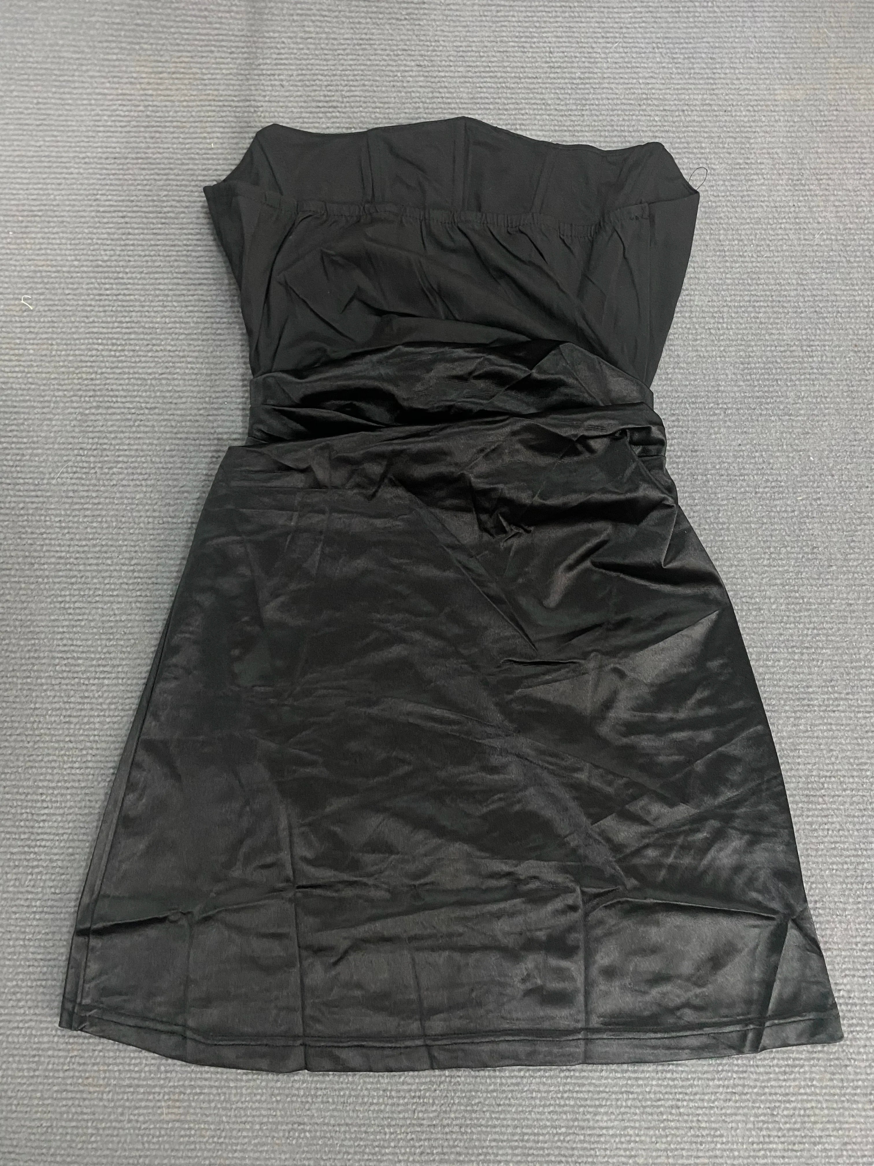 Strapless Bodycon Dress for Women Irregular Party Clubwear