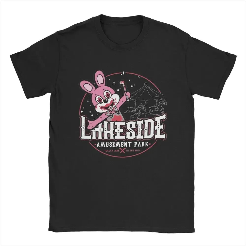 High Quality Round Neck Short Sleeve T-Shirts for Men and Women with Lakeside Park Design
