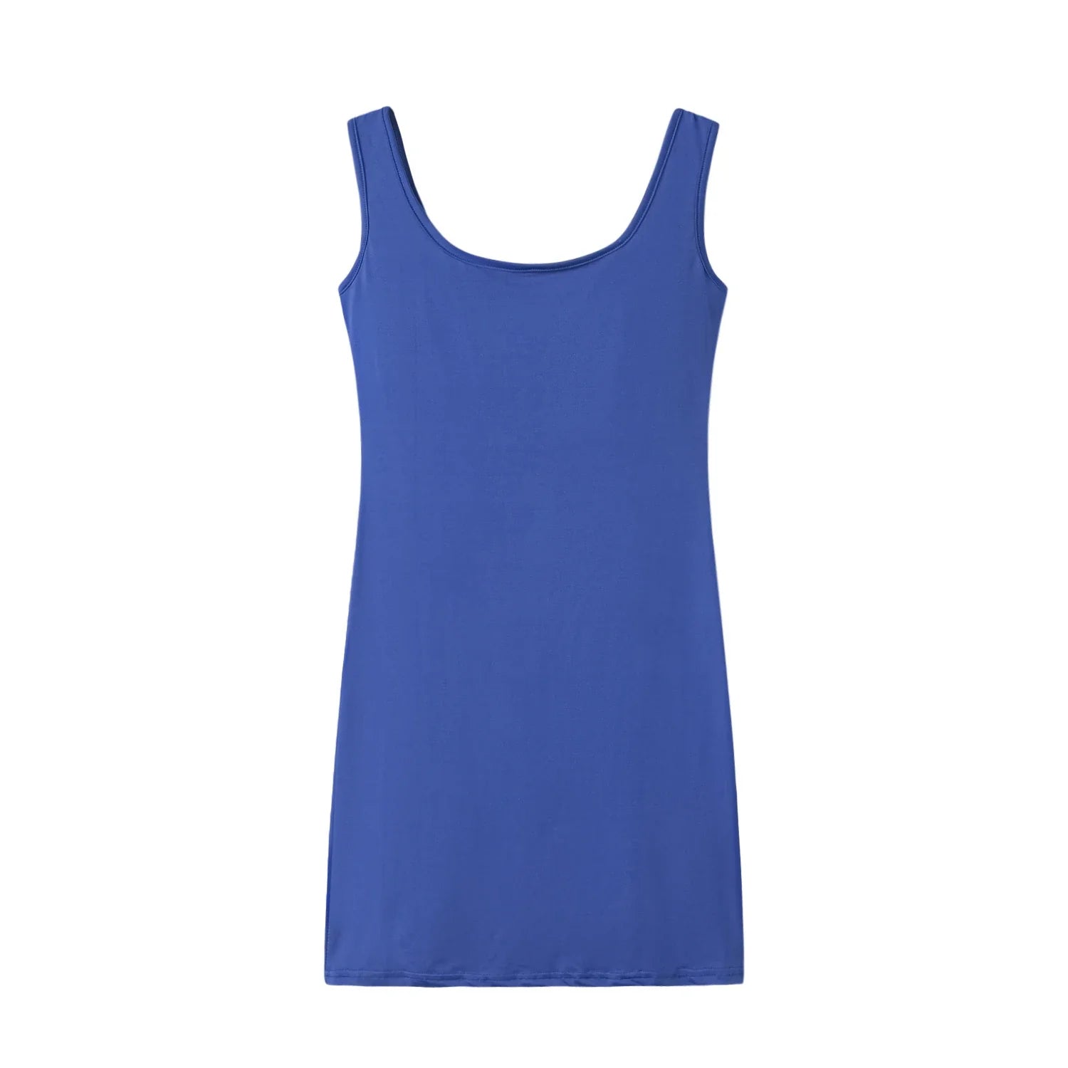 Women Solid Color Strap Casual Summer Sleeveless Dress