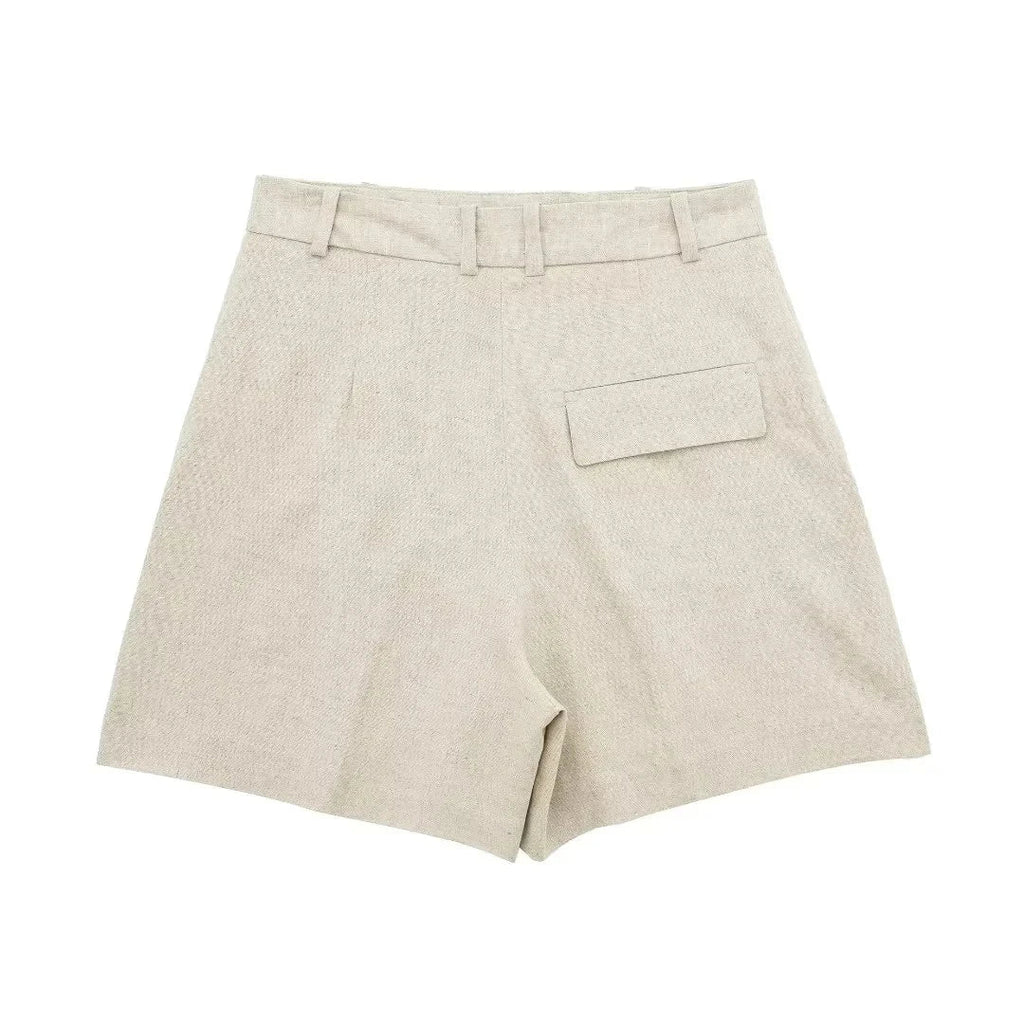 Casual Linen Sleeveless V-Neck Vest for Women Single Breasted Office Fashion Lightweight Linen Top