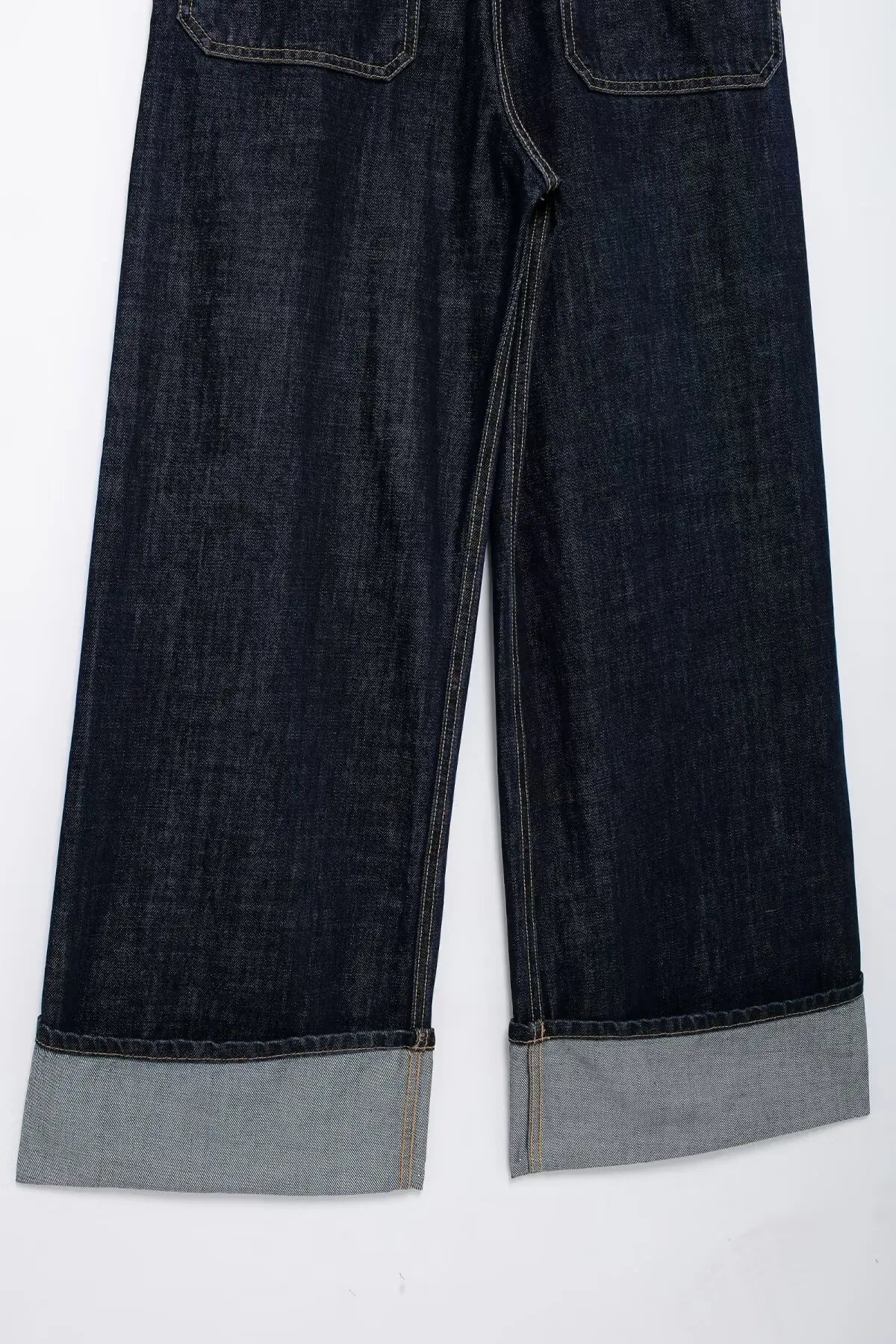 Chic French-Inspired Long Denim Overalls for Women Simple Versatile Age-Defying Autumn Outfit