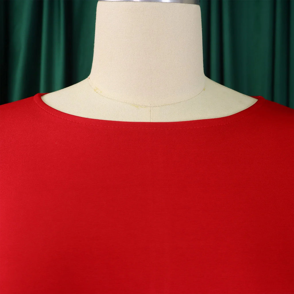 Elegant Office Dress For Women O Neck Half Sleeve Sheath