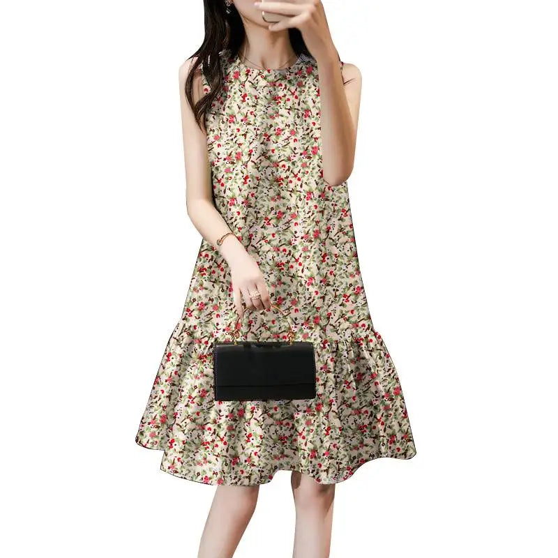 Bohemian Floral Print Dress For Summer Women Sundress