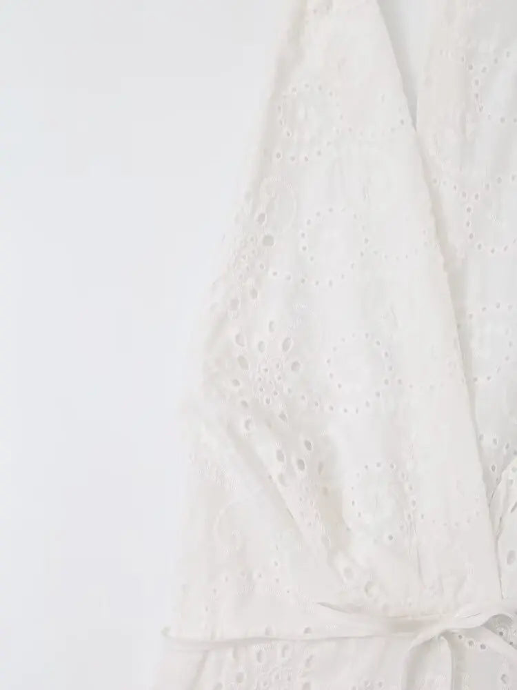 Hollow Knit Midi Dress Backless Halter Neck Lace Up