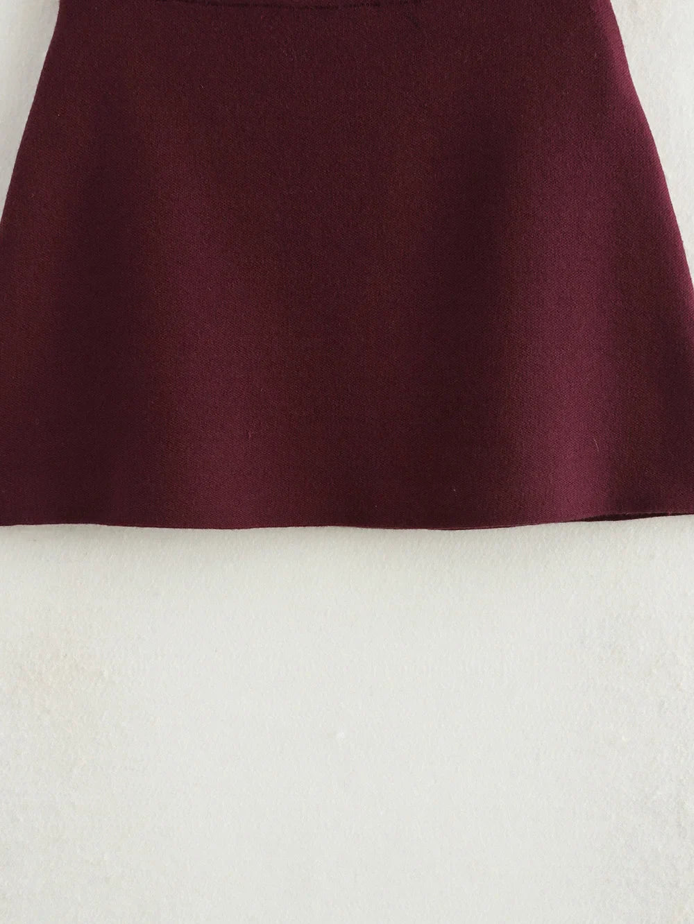 Women's Stylish Knit Mini Skirt Set with Slim Fit Jacket and High Waist Stretch Flat Knit Skirt Casual Chic Outfit