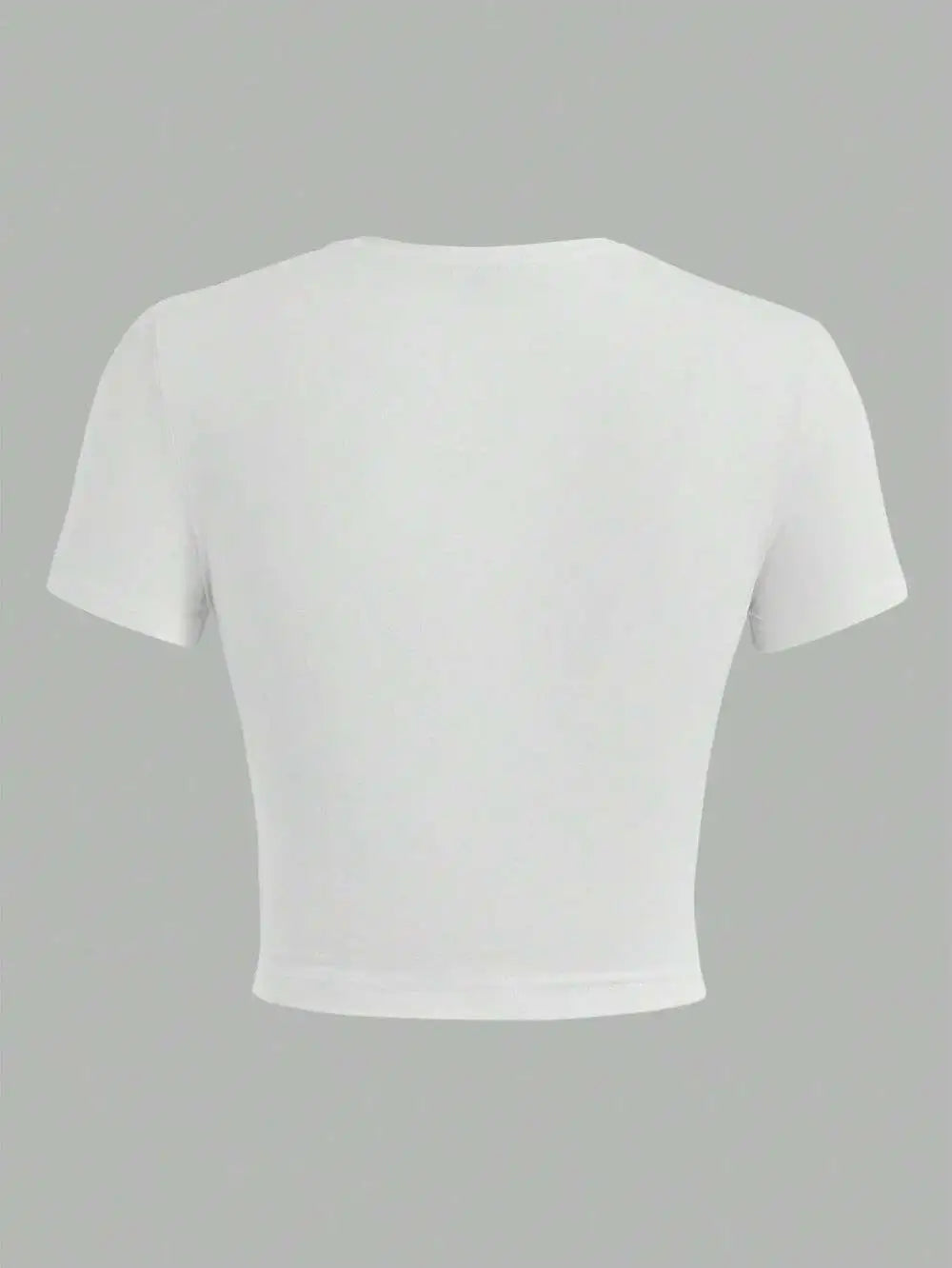 Crayon Shin Chan Summer Crop Top Tight Fitting O-Neck T-Shirt for Casual Wear