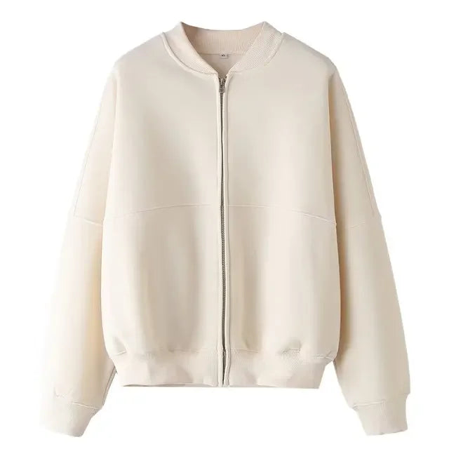 Autumn Women's Thick Hoodie Coat with Drawstring High Waist Loose Casual Pants Set Soft Fleece Lined Streetwear