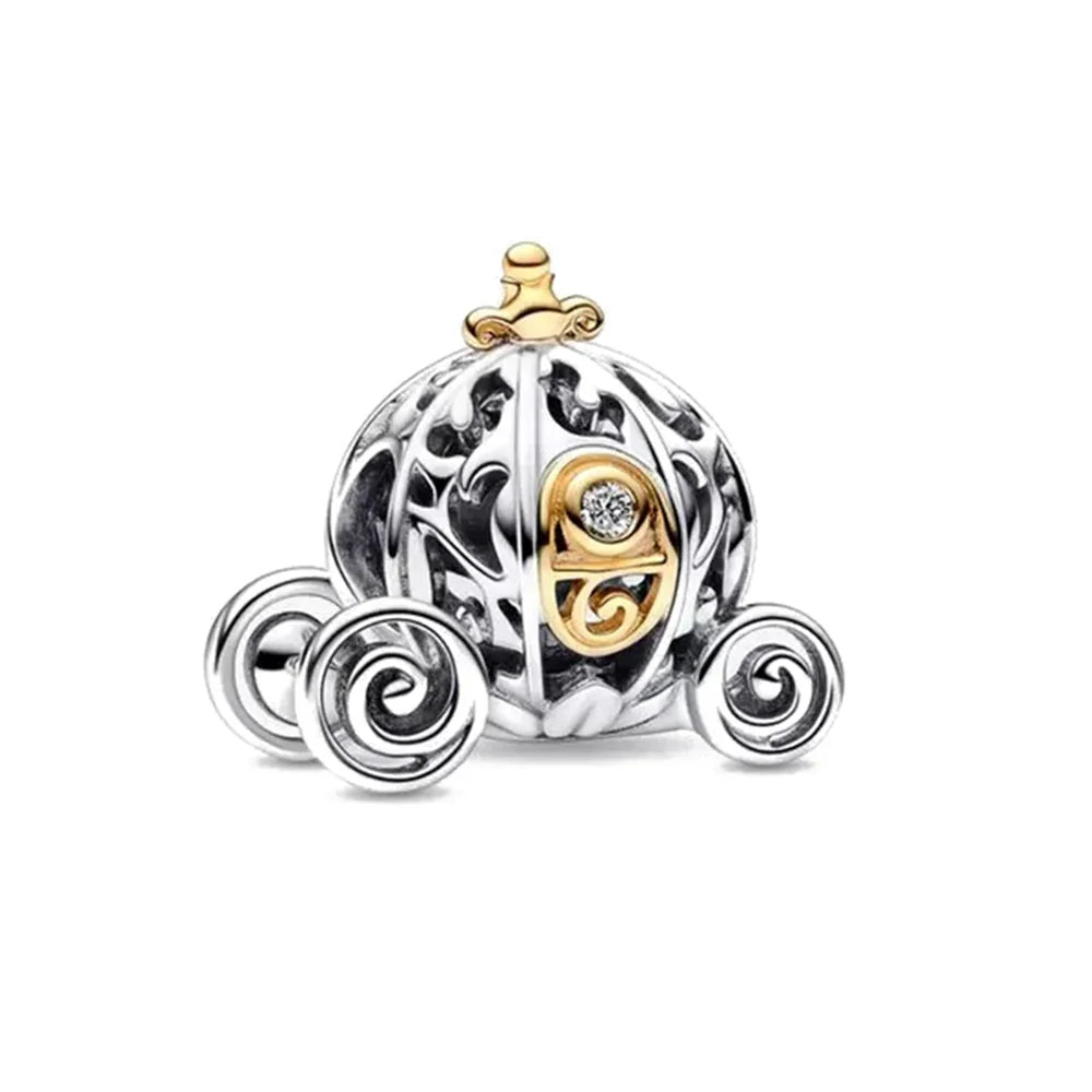 Mickey Mouse Minnie Mouse Sterling Silver Charm Beads for Bracelets