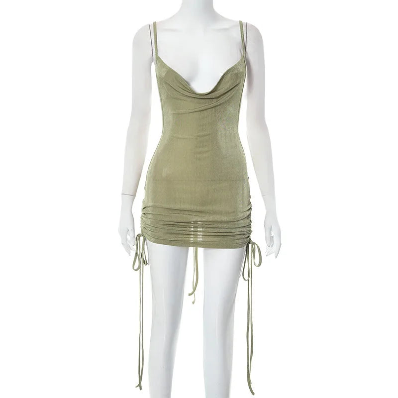 Sexy Bandage Mini Dress Backless Bodycon Party Club Dress