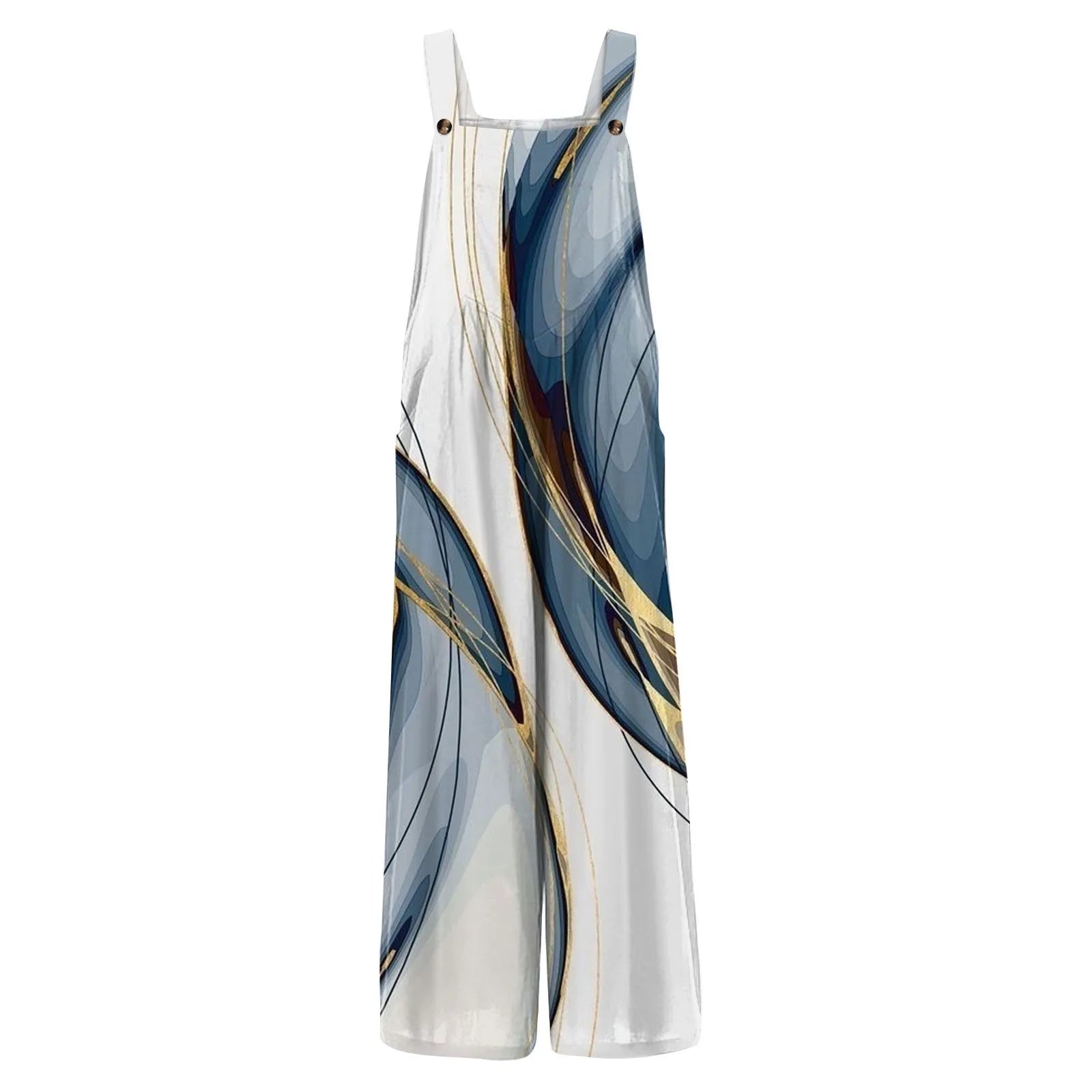 Women Casual Loose Cotton Linen Jumpsuit Adjustable Straps Sleeveless Summer Overalls Cute Comfy Rompers with Functional Pockets