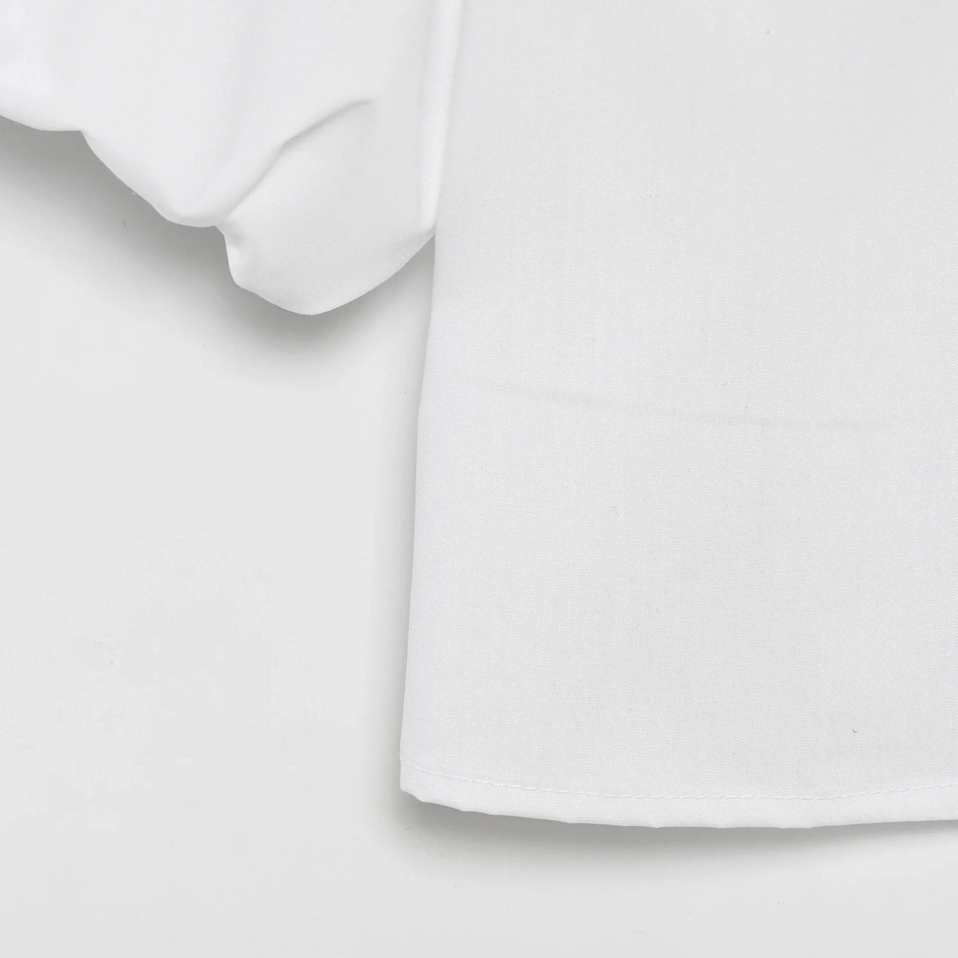 Women's Embroidered Lace-Up Poplin Shirt with Peter Pan Collar Puff Sleeves Loose Hem Casual Chic Top for Spring and Summer