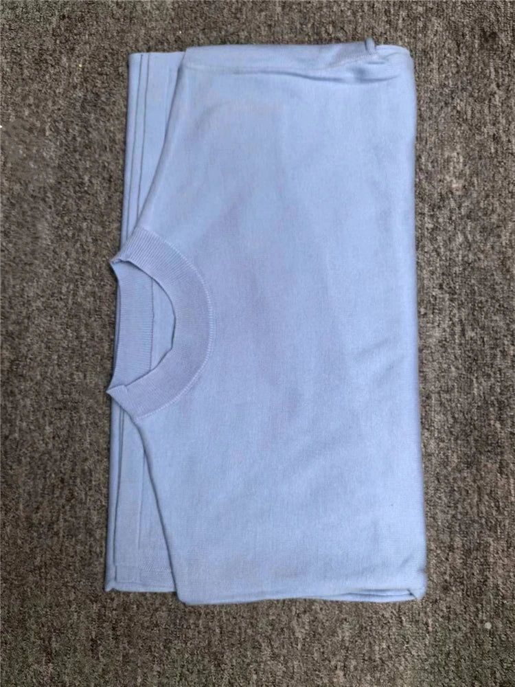 Oversize Knitted Dress for Women Long Sleeve O Neck Casual