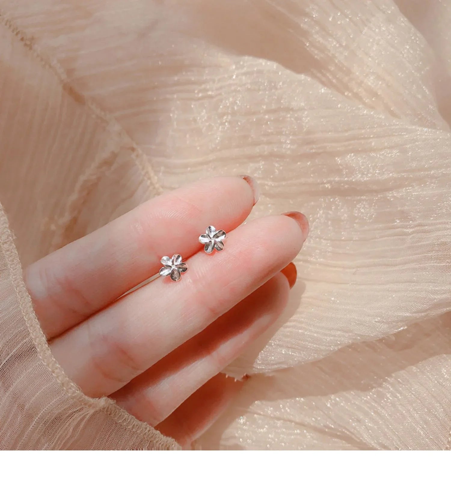 Minimalist Heart Stud Earrings for Women Hypoallergenic Silver Color Daily Wear Jewelry Gifts