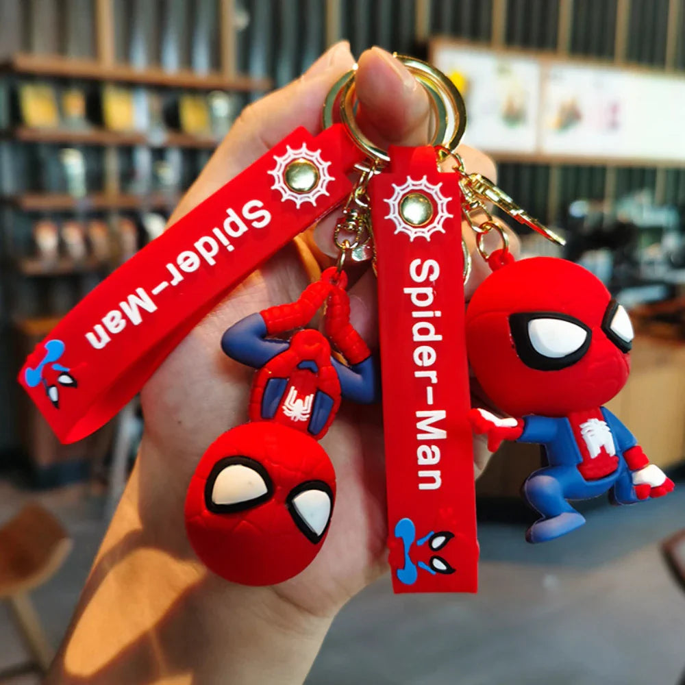 Spider-Man Keychain Cartoon Comics Pendant Jewelry Gift for Friends
