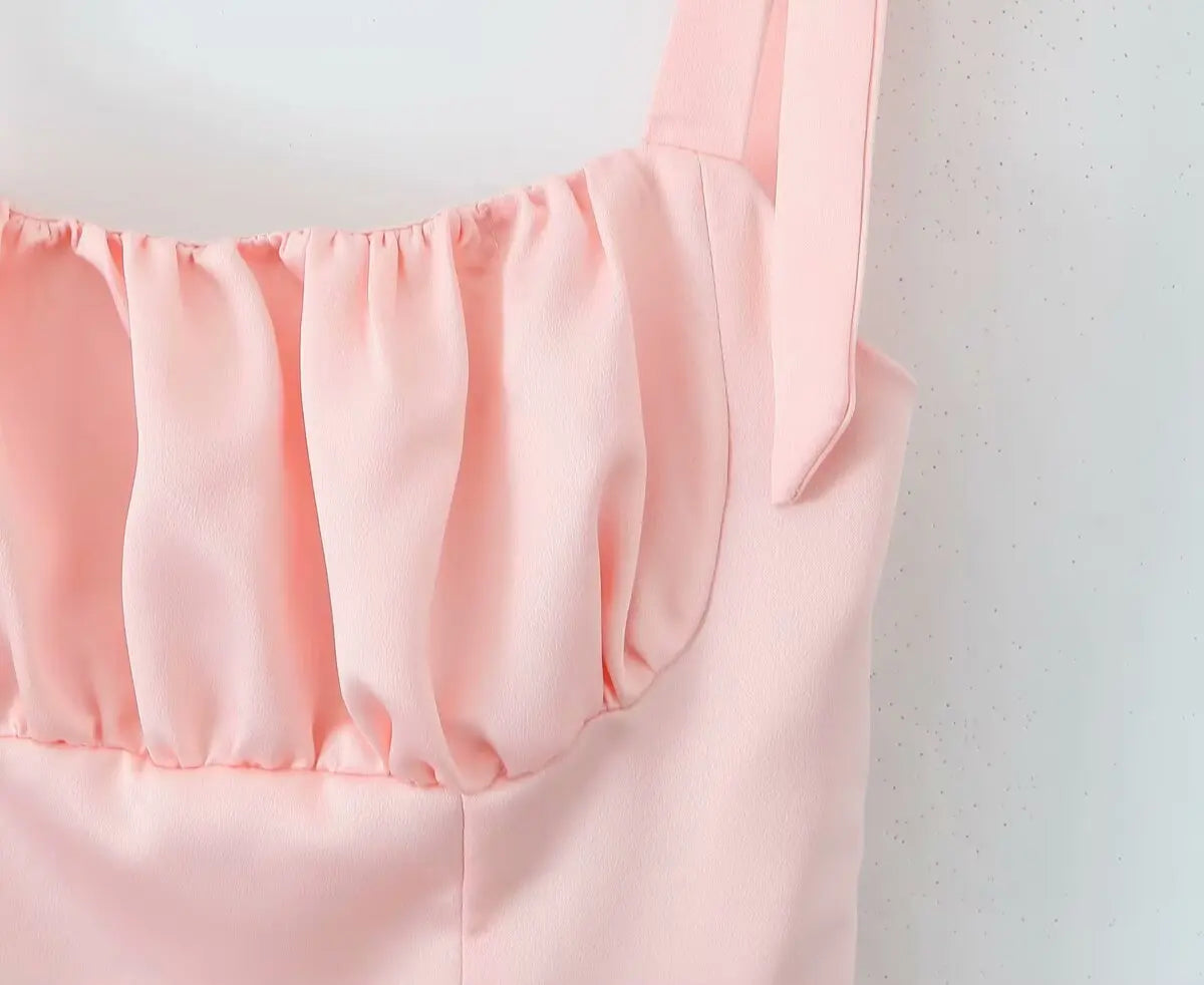 Summer Bow Bandage Mini Dress Women Strapless Bodycon Party