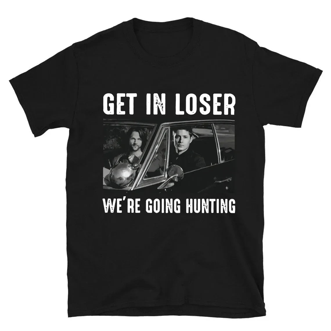 Women's Retro Supernatural TV Show Graphic T-Shirt Crew Neck Short Sleeve Casual Tops