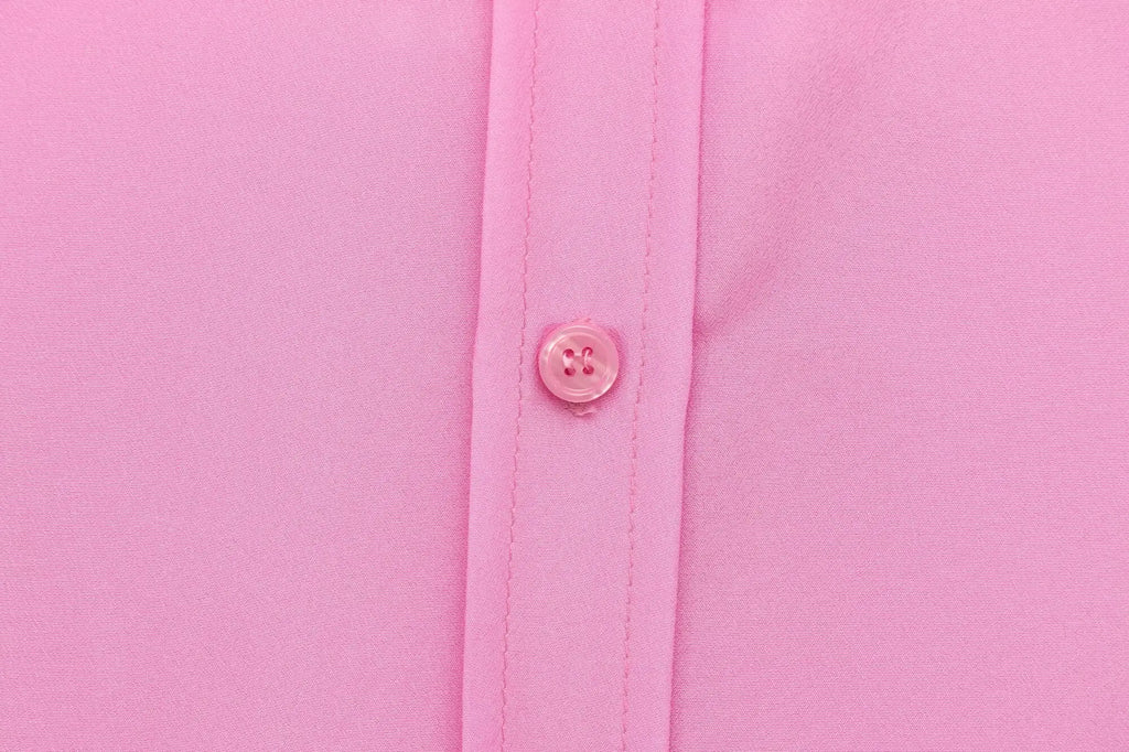 Fashionable Women Single Breasted Long Sleeve Shirt Button Up Blouse Casual Streetwear Top for Spring and Summer