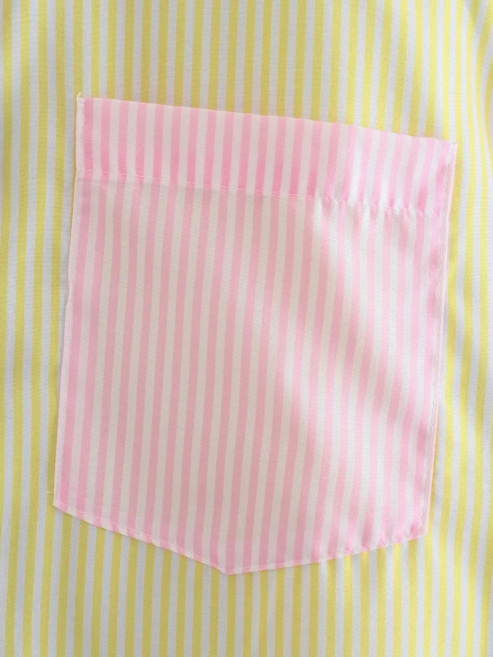 Women Casual Colorblock Striped Long Sleeve Button Up Tunic Shirt with Turn Down Collar Daily Wear Top