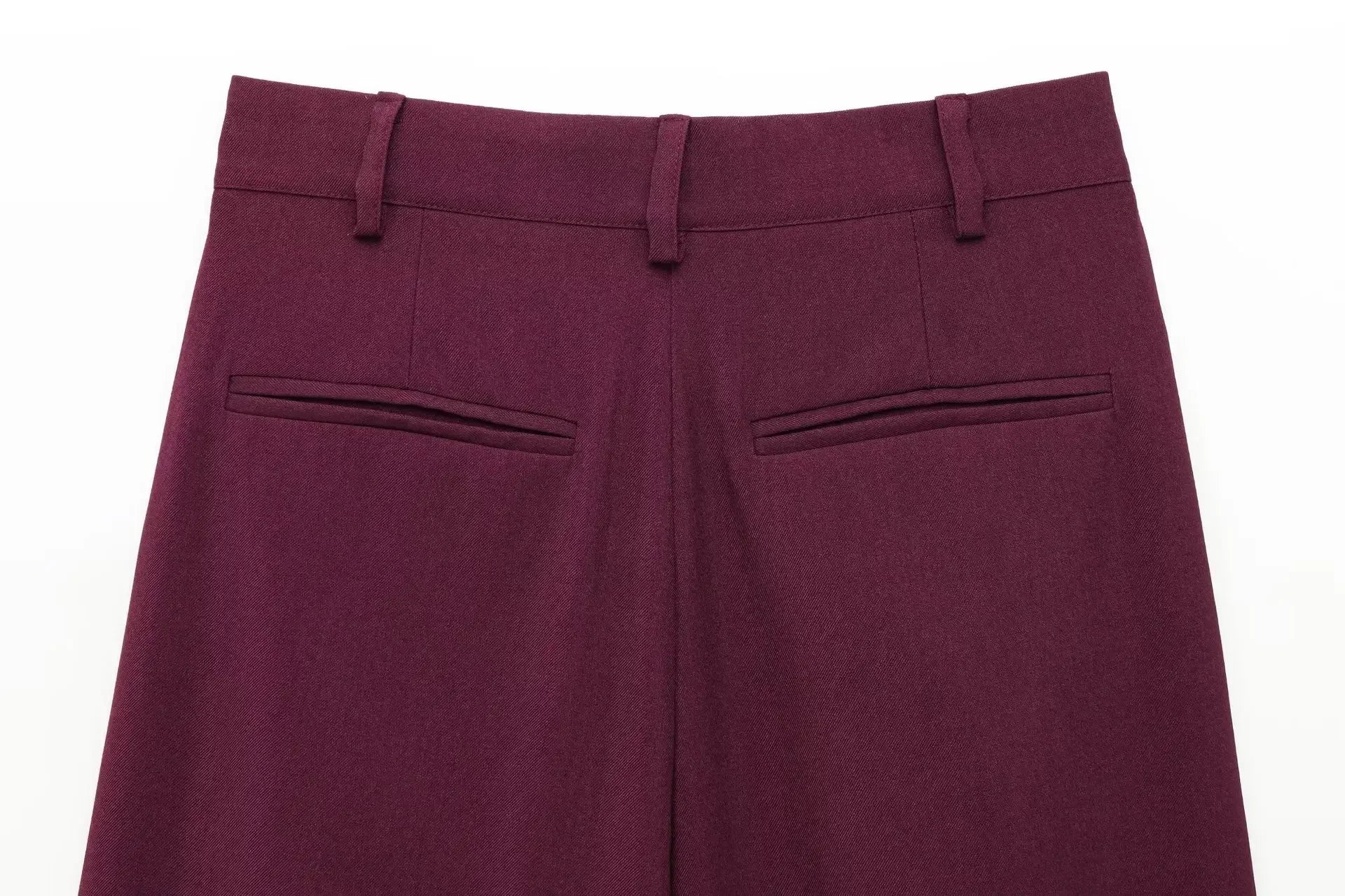 Women's Oversized Suit Jacket and High Waist Wide-Leg Trousers Set with Double-Breasted Top for Spring Fashion