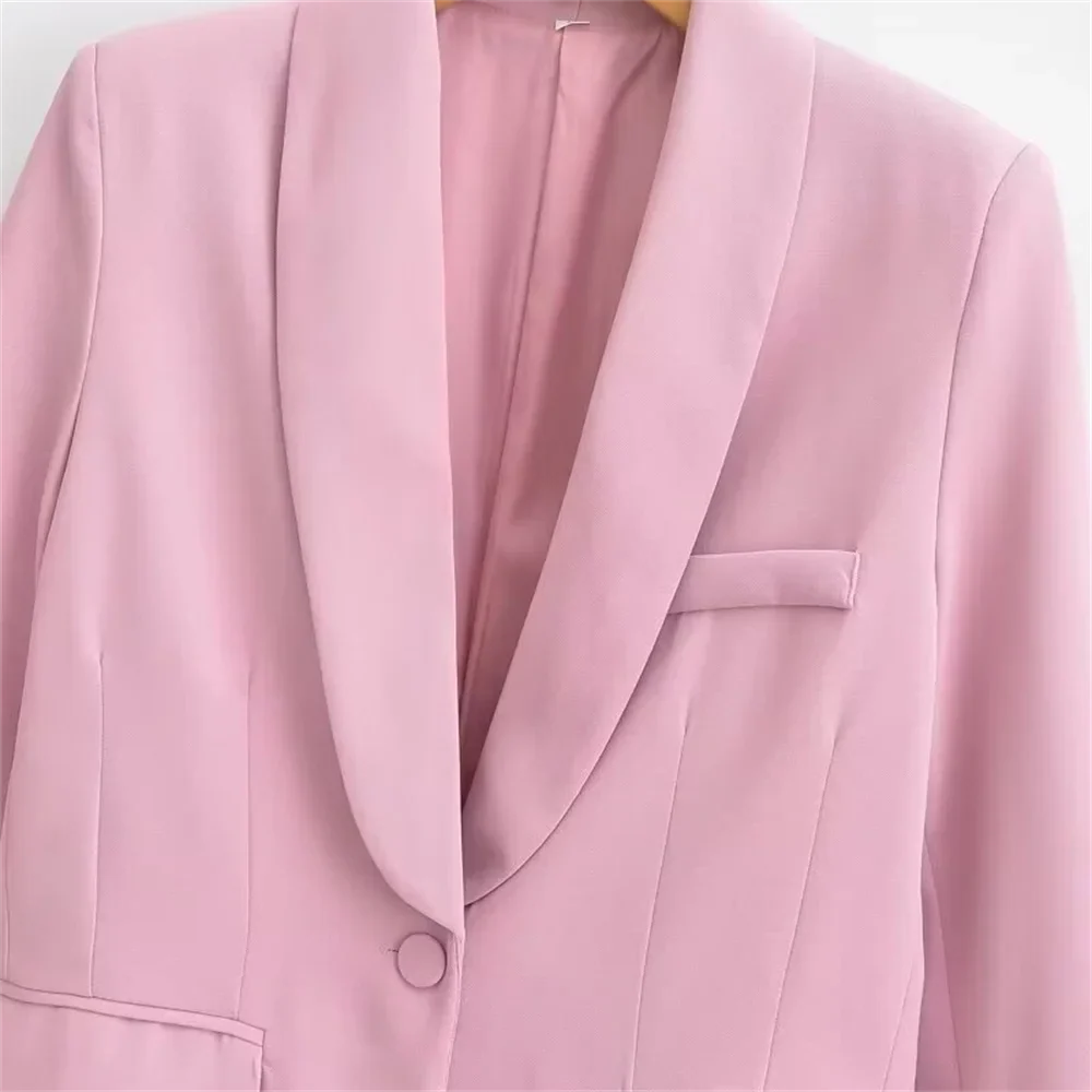 Fashionable Women's Two-Piece Suit Set with Jacket and Pants