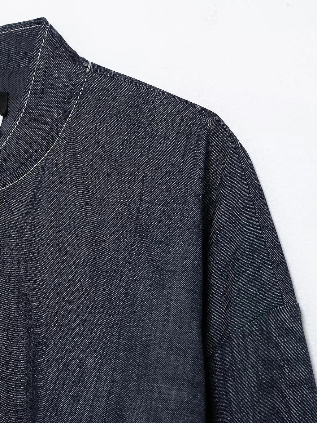 Casual Denim Loose Fit Women Suit Set with O Neck Zipper Bomber Jacket and Pleated Mini Skirt Vintage Inspired Spring Summer Fashion Ensemble