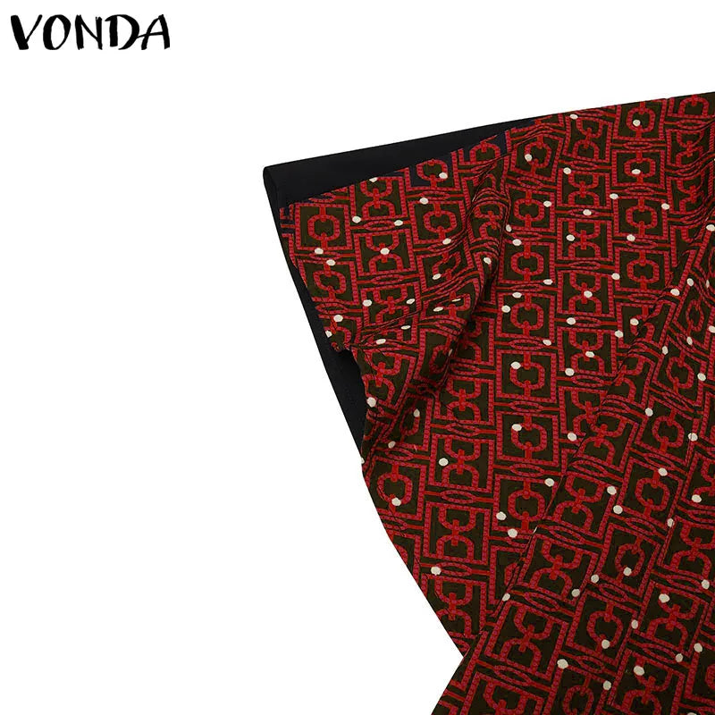 Bohemian Printed Maxi Dress With Bat Wing Sleeves For Party