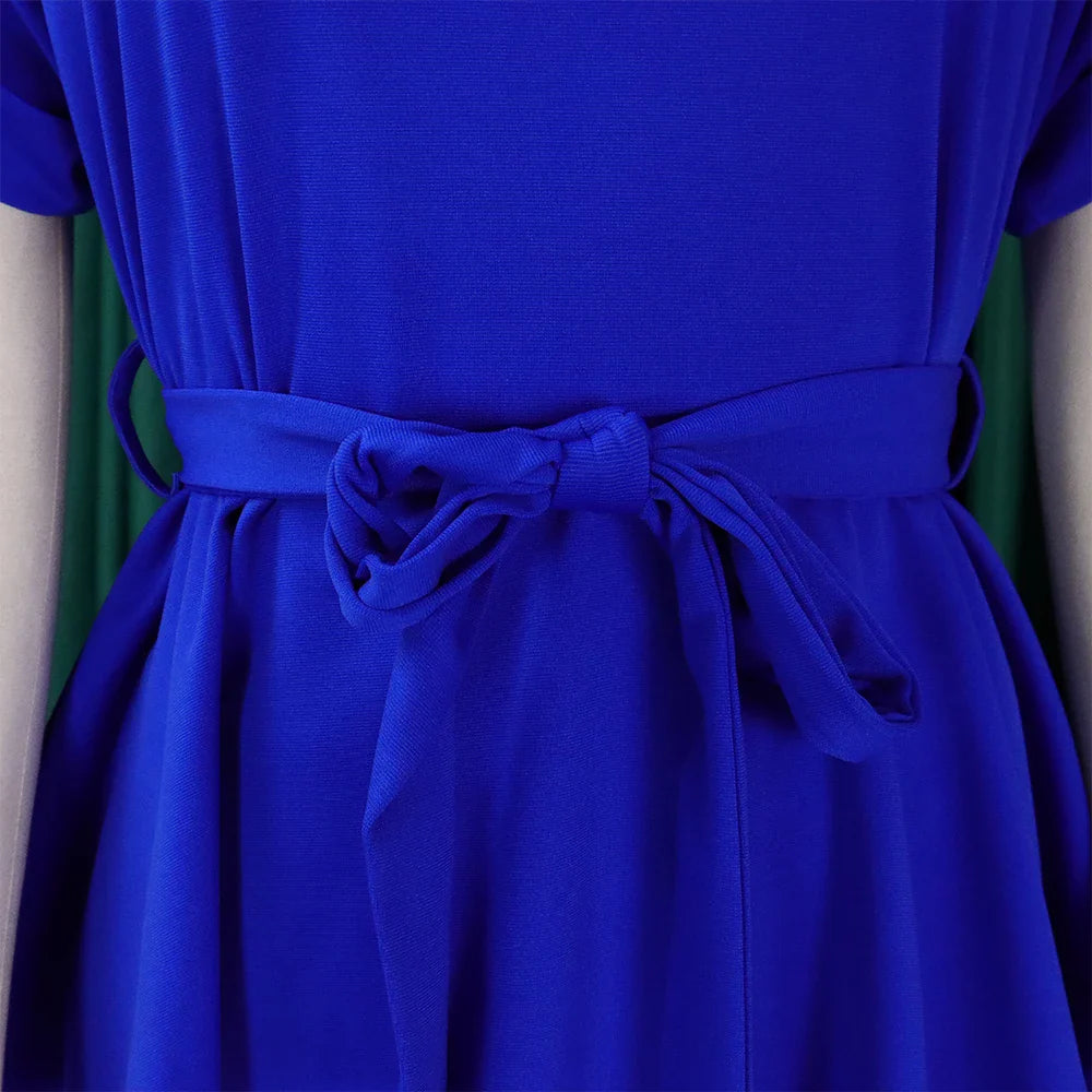 Women's Elegant 2 Piece Pants Set with Solid Blouse Short Sleeve O Neck and Long Trousers