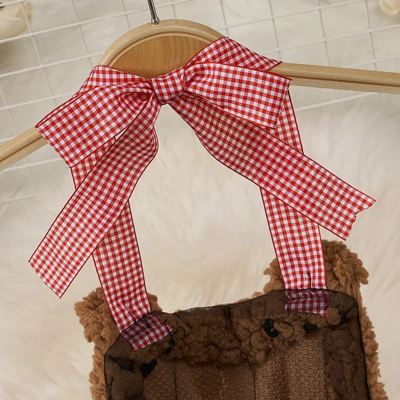 Teddy Bear Cosplay Nightwear Halter Dress Sleepwear Pajamas