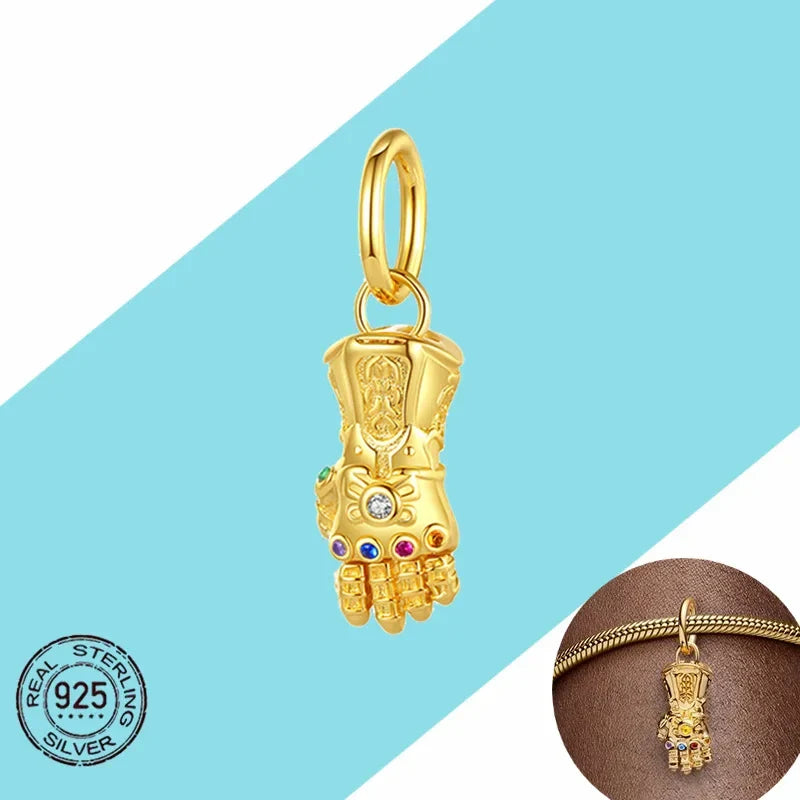 925 Sterling Silver Disney Pendant Beads for DIY Bracelets Perfect Women's Fashion Gift