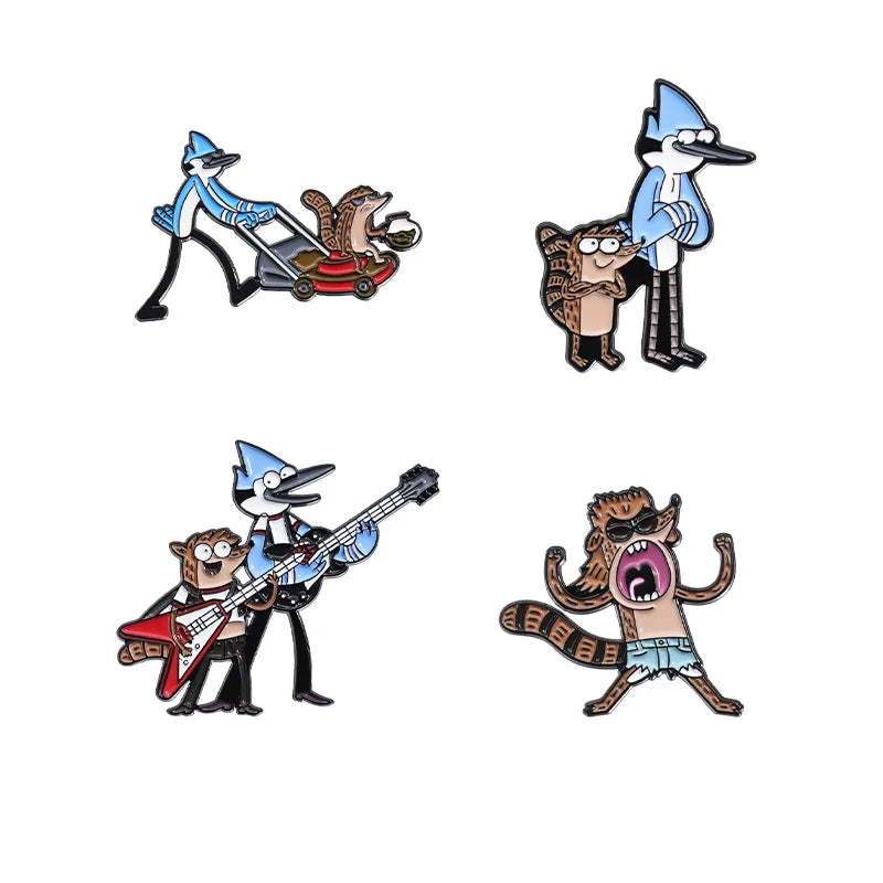 Cute Cartoon Anime Character Enamel Pins Custom Little Monk Brooches Funny Jewelry Gift for Friends