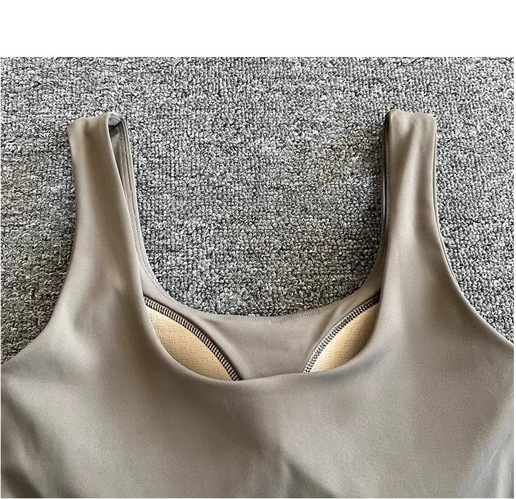 Women Tennis Dress With Built In Chest Pads One Piece Skort