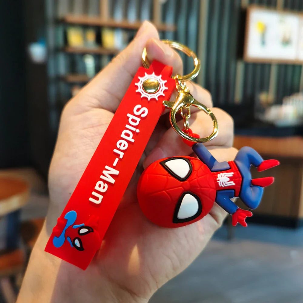 Spider-Man Keychain Cartoon Comics Pendant Jewelry Gift for Friends