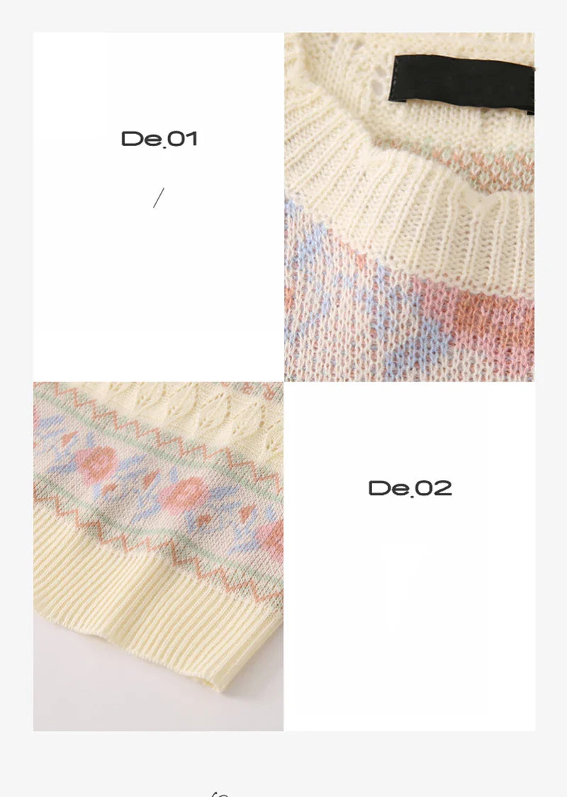 Women Striped Printed Casual T-Shirt with Hollow Out Short Sleeves and O-Neck Design