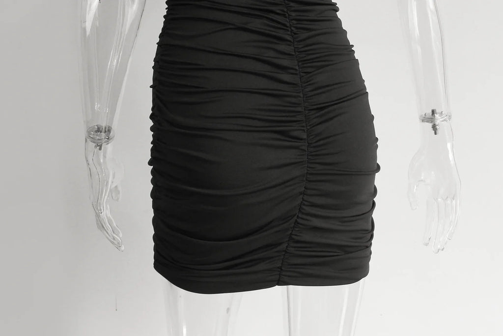 Fashionable Casual Women's Two-Piece Set with Short Sleeve Bodycon Skirt and Sexy Shoulder Cutouts Summer Outfit