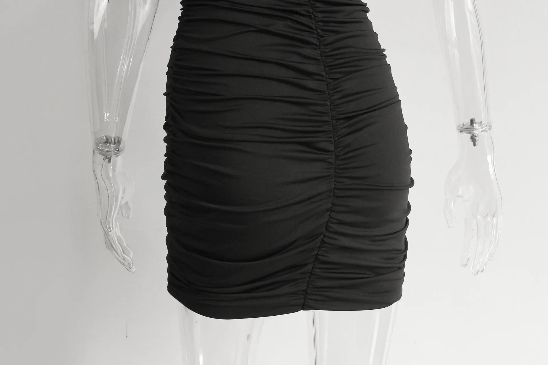 Fashionable Casual Women's Two-Piece Set with Short Sleeve Bodycon Skirt and Sexy Shoulder Cutouts Summer Outfit