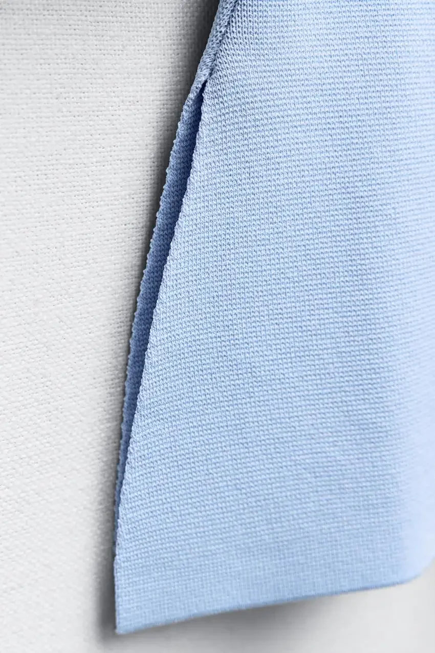 Women's Knit Tailored Cardigan and Skirt Set V-Neck Long Sleeve Jacket with High Waist Elastic A-Line Mini Skirt Stylish Two-Piece Outfit