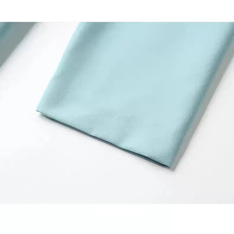 Chiffon Embroidered Dress For Women With Pockets Office