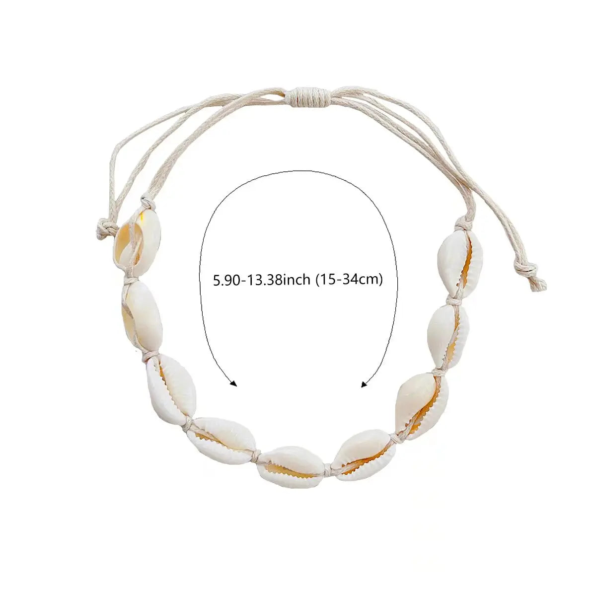 Bohemian Seashell Anklets for Women - Rope Braided Beach Resort Accessories