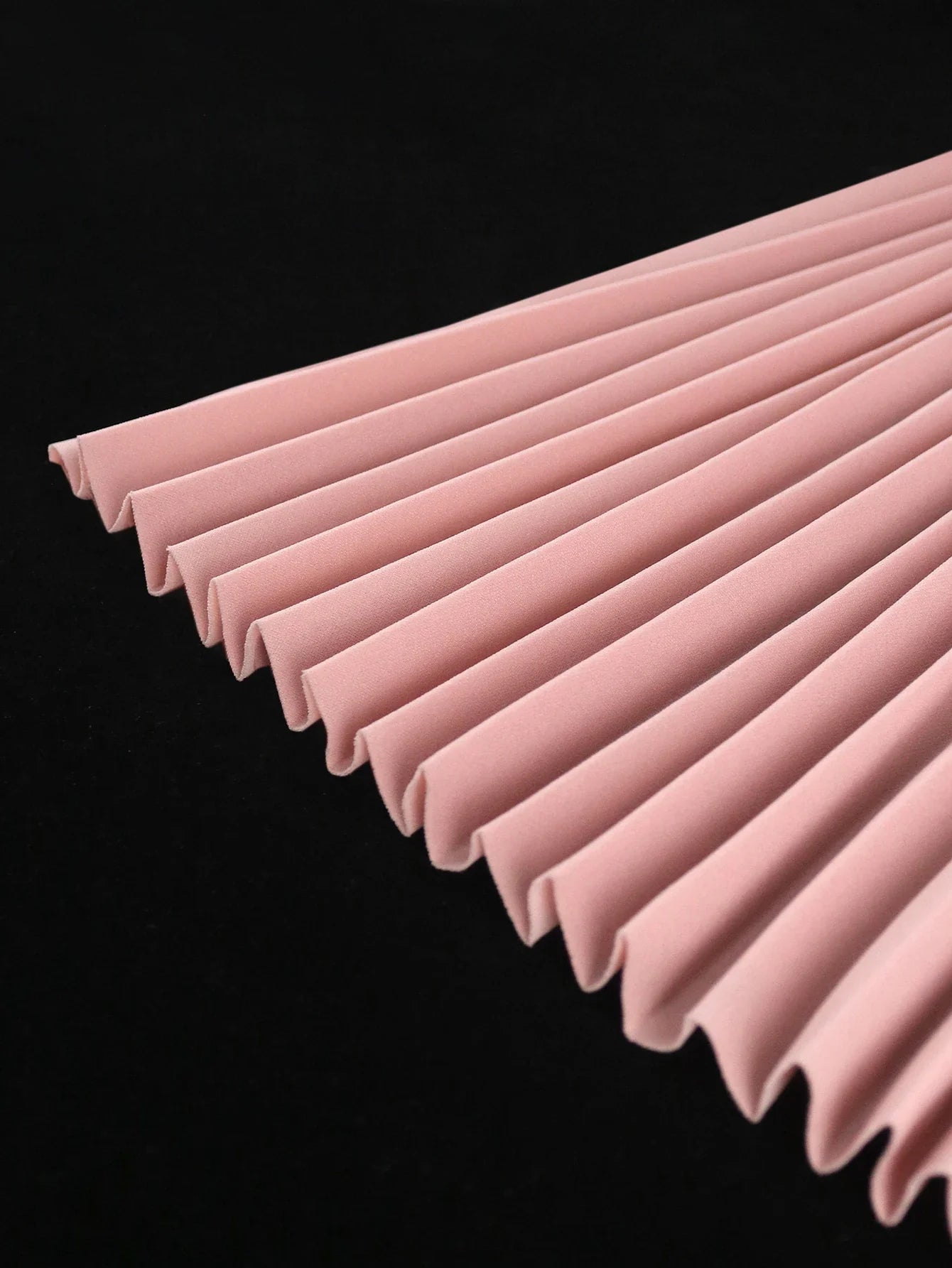 Pink Bubble Sleeve Dress 3D Flowers O Neck Pleated Maxi