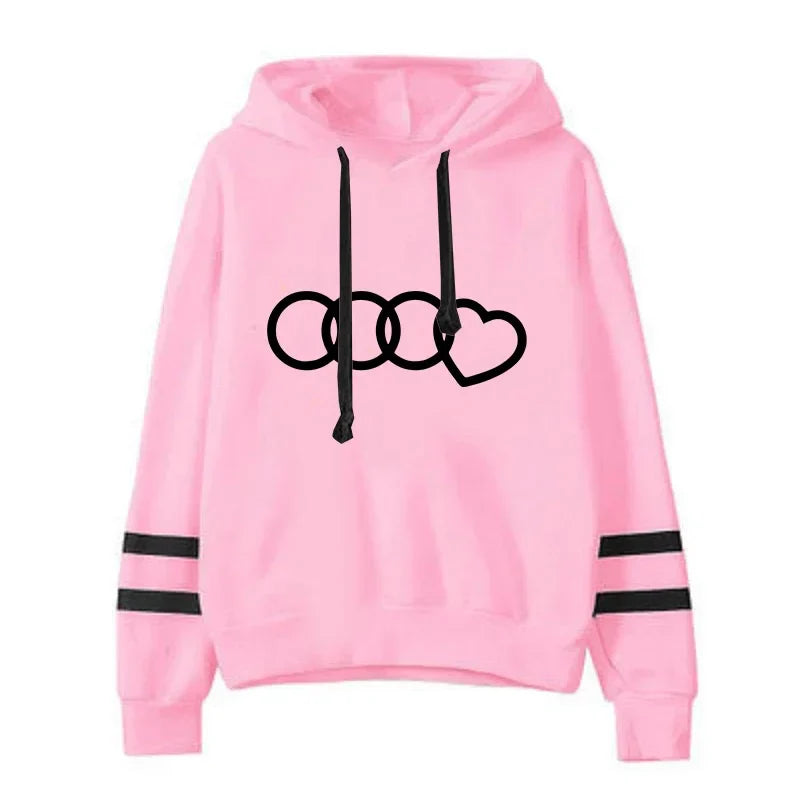 Casual Women's Sweatshirts with Hoodies and Jogging Tracksuit Sports Suit for Outdoor Activities