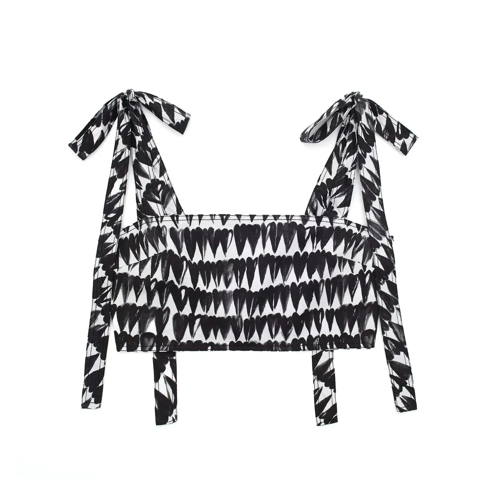 Women's Fashion Print Set Sexy Backless Sleeveless Slim Lace-Up Corset Crop Top with Elegant A-Line Pleated Midi Skirt