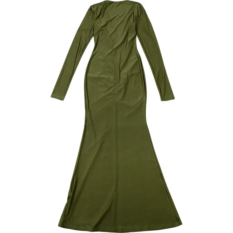 Elegant Body Shaping Dress For Women Hollow Neckline