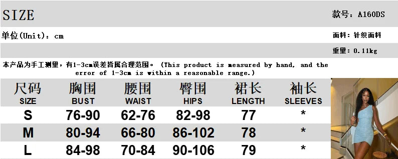 One Shoulder Backless Party Dress For Women Beachwear