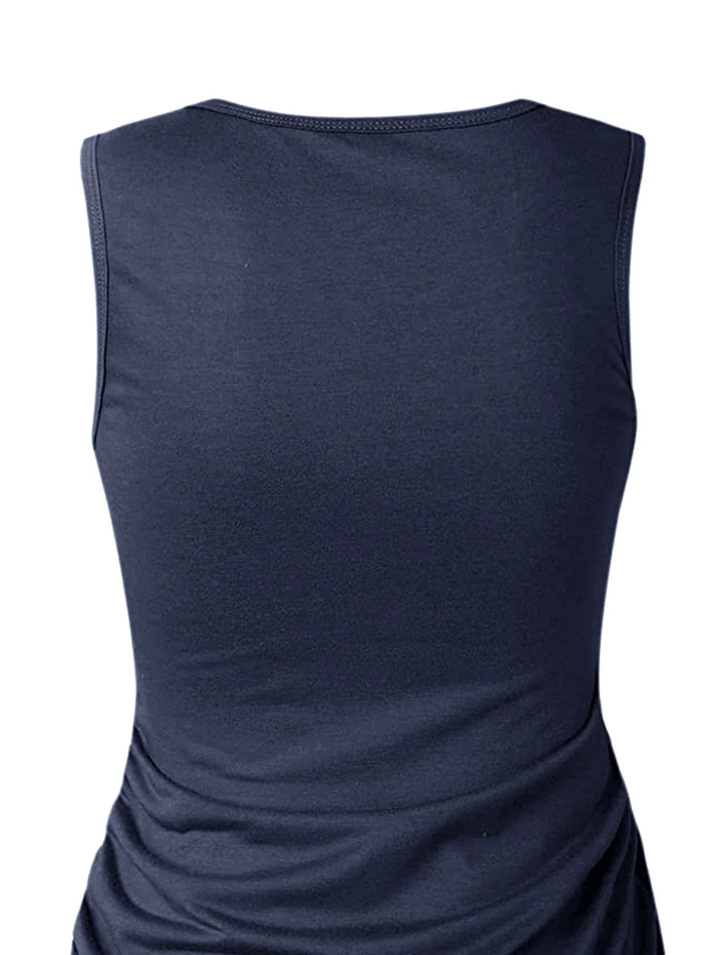 Solid Color Knee Length Sleeveless Summer Skirt For Women