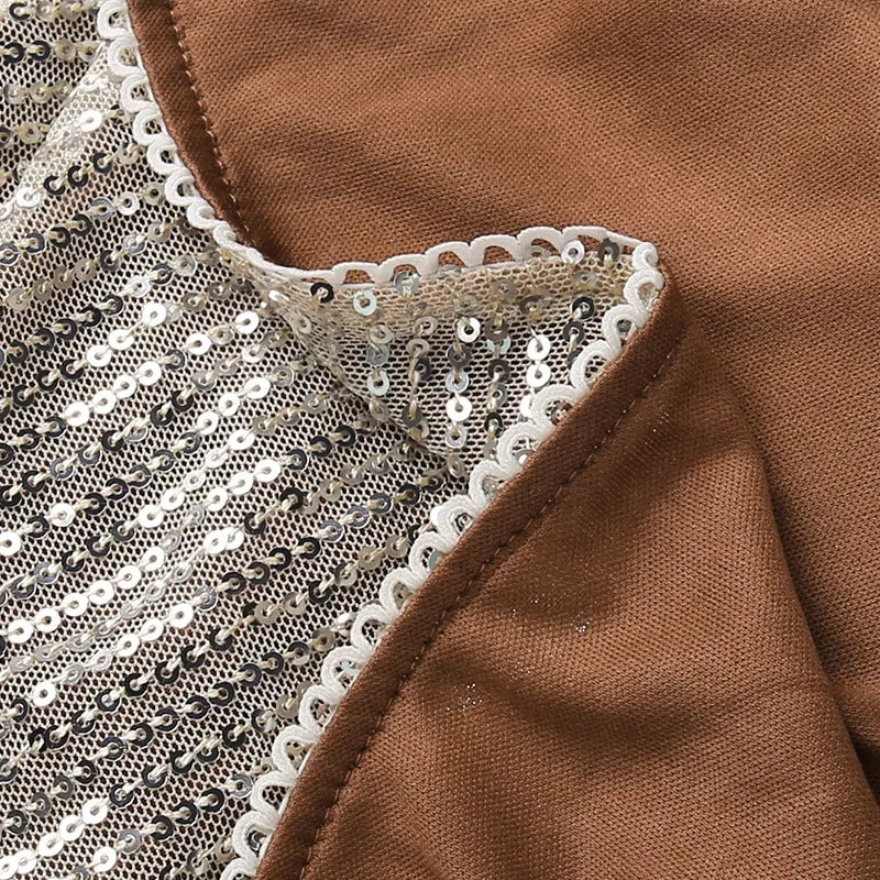 Sequined Glitter Maxi Dress Backless Party Evening Gown