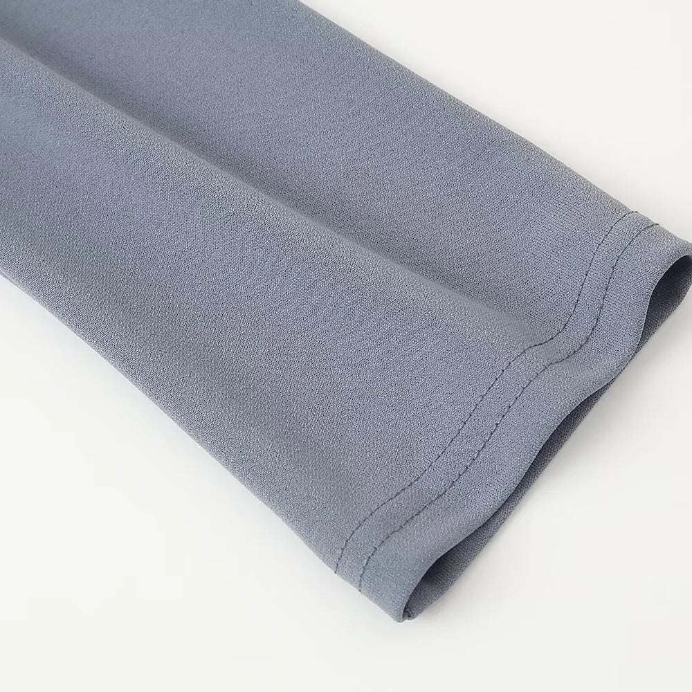 Slimming Pleated Belted Dress For Casual Office Wear